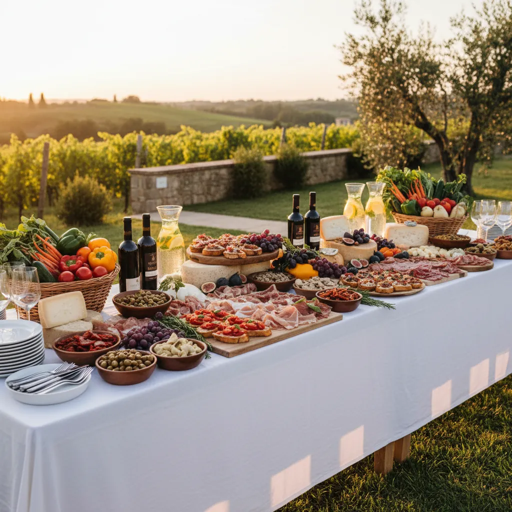 Italiaans cateringbuffet van Fattoria Naturale