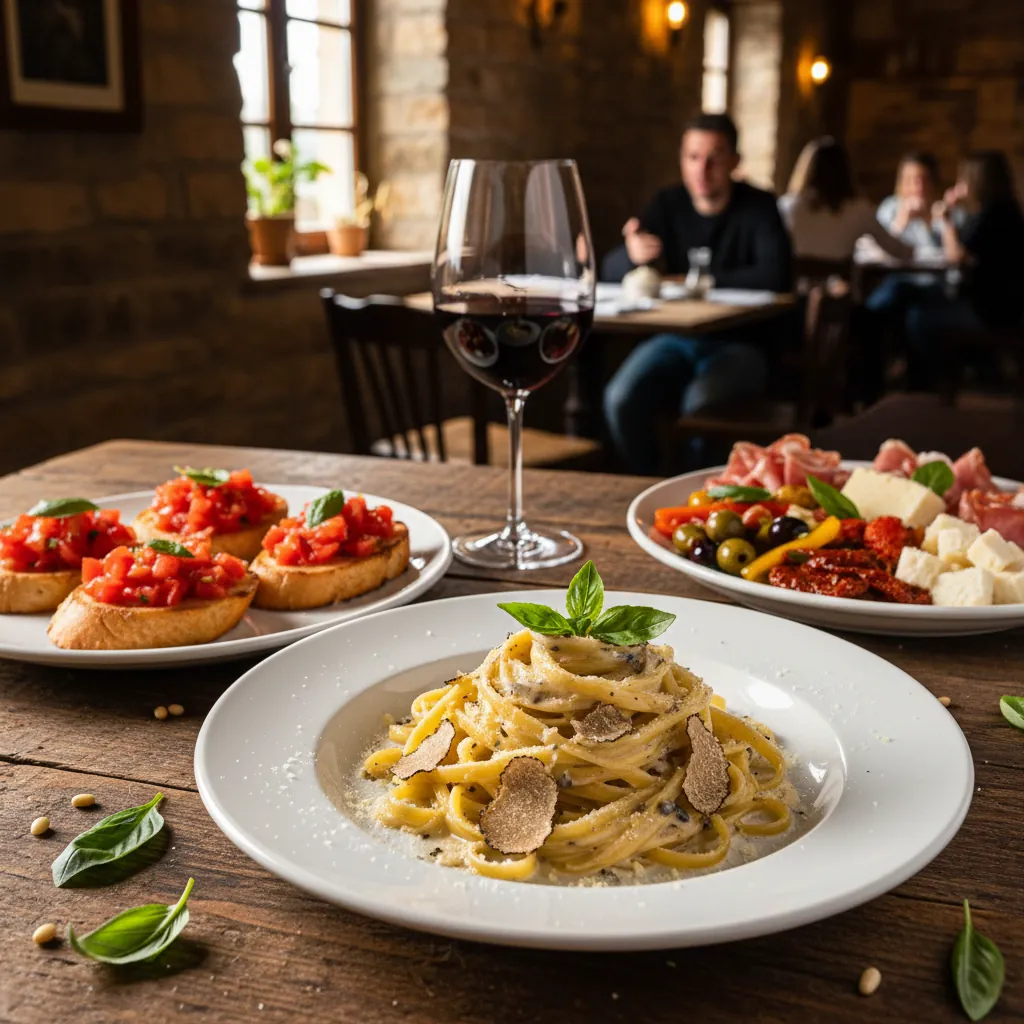 Handgemaakte pasta en antipasti van Fattoria Naturale